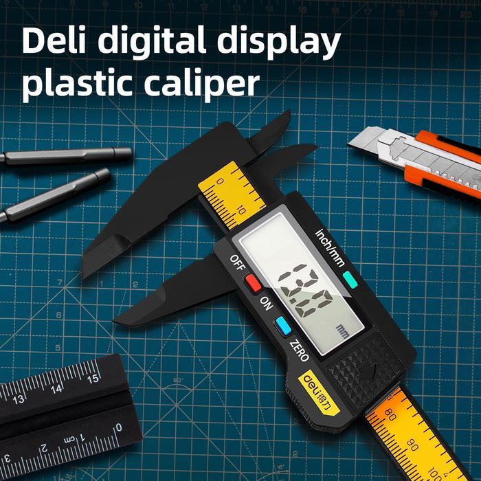 Deli Jangka Sorong Digital Kaliper / Sigmat Verniper Caliper 150 MM