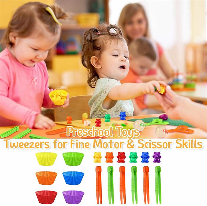 Montessori Toys Counting Bears Learning Eudcation Montessori Toys For
