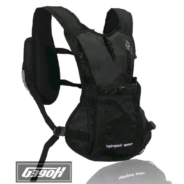 Gegoh Preloved Hydropack TheCrosstrack - Tas Pria Hitam Nylon Dolby Ukuran 18x8x40 Baru Sekali Pakai