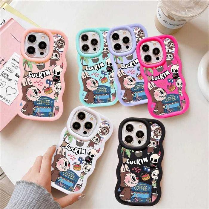 LABUBU Random VIRAL Soft Case Casing Silikon Big Protect Camera New Wave Macaron Color Warna Pastel