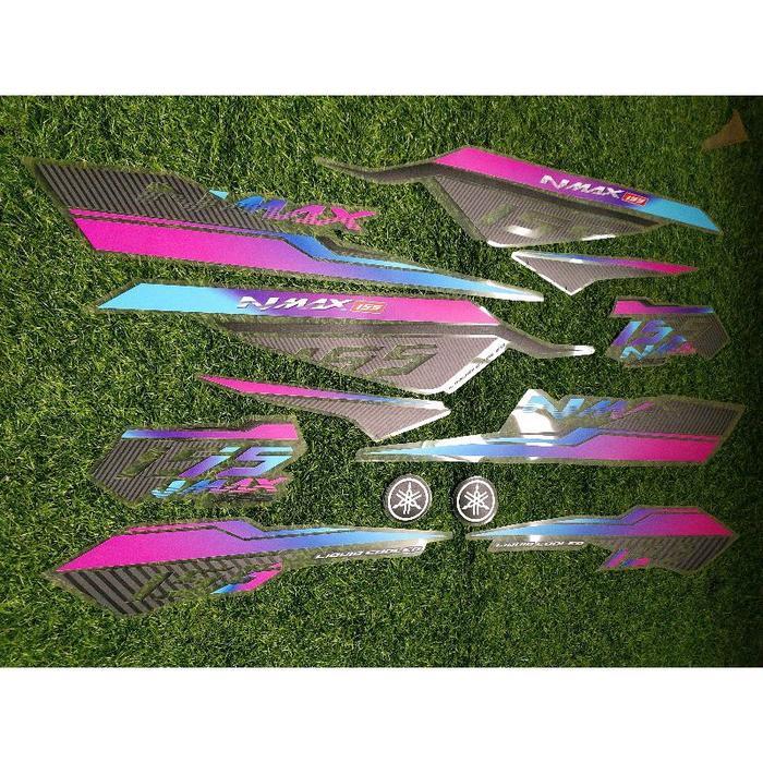 STRIPING TRANSPARAN NMAX OLD CUSTOM RAINBOW OSEAN
