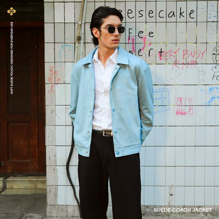 Suede Snap Button Jacket Limited