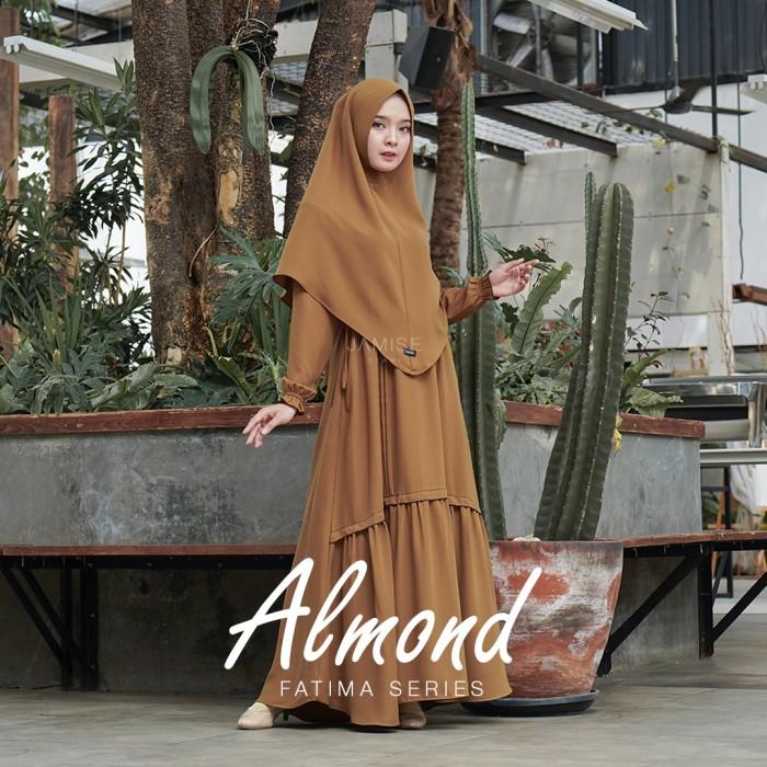 Murah Fatima Series - Almond | Gamis Set by Jamise Non COD