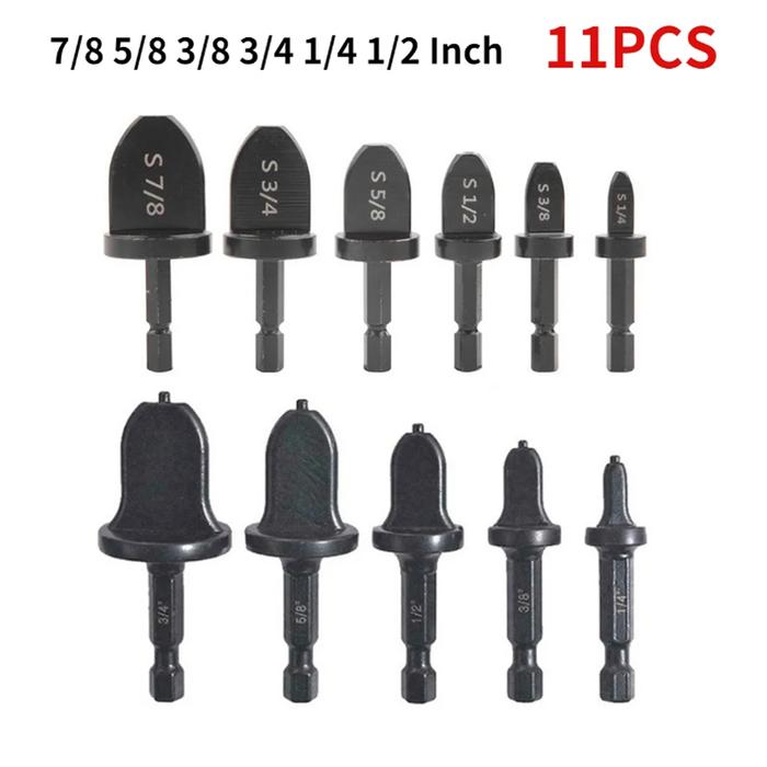5/6/11PCS Tube Pipe Expander Copper Hex Shank Imperial Pipe Expander