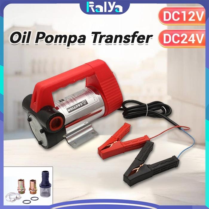 ⚡Jaminan kualitas⚡Pompa Minyak Stanlis DC 12Volt 24Volt Solar Elektrik Diesel Transfer Pump Solar Oi
