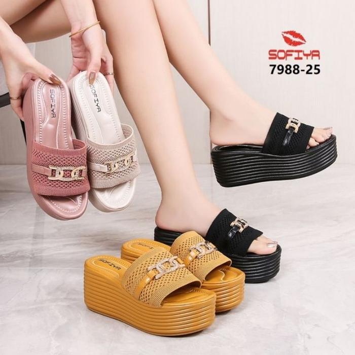 Wedges wanita pesta/wedges slop wanita/wedges mewah/wedges pesta/sandal wanita mewah/TERBARU Wedges