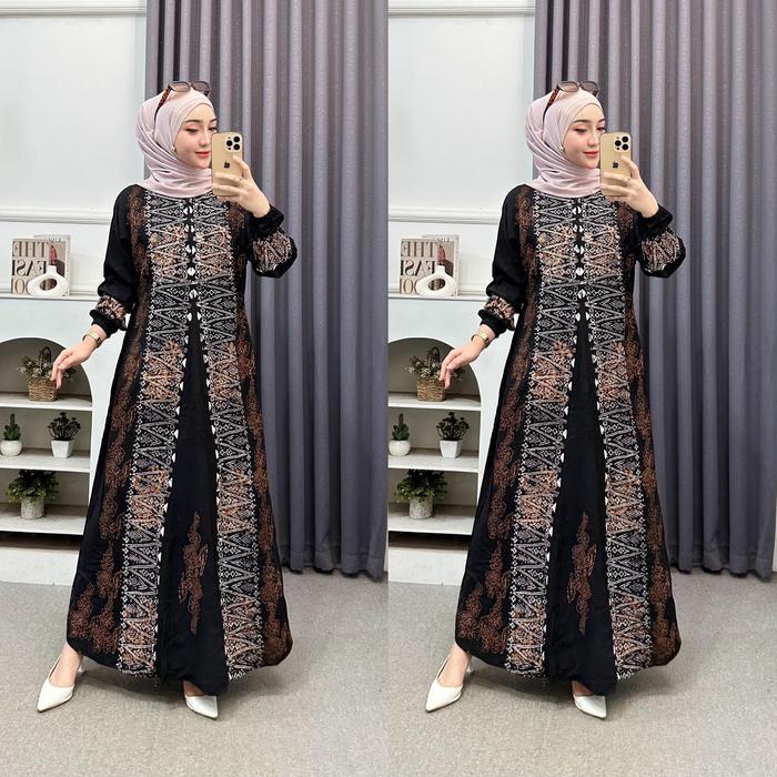NEW K LITAS TERPERCAYA ( M L L L ) Gamis Twill Rayon Premium Pekalongan GAMIS JUM BUSUI TERBARU 2025