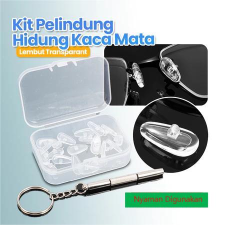Kit Bantalan Hidung Kacamata | Nosepad Frame Sunglasses Eyeglasses Anti Slip Silikon Nyaman | Silico