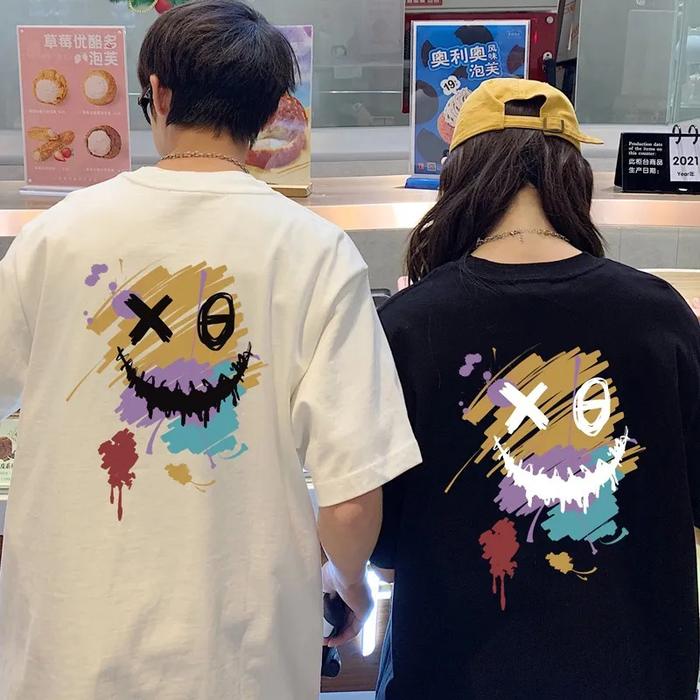 Atasan Baju Couple SCARE Keren Sama Ayang Bahagia Kembaran Gemoy Kaos Cople