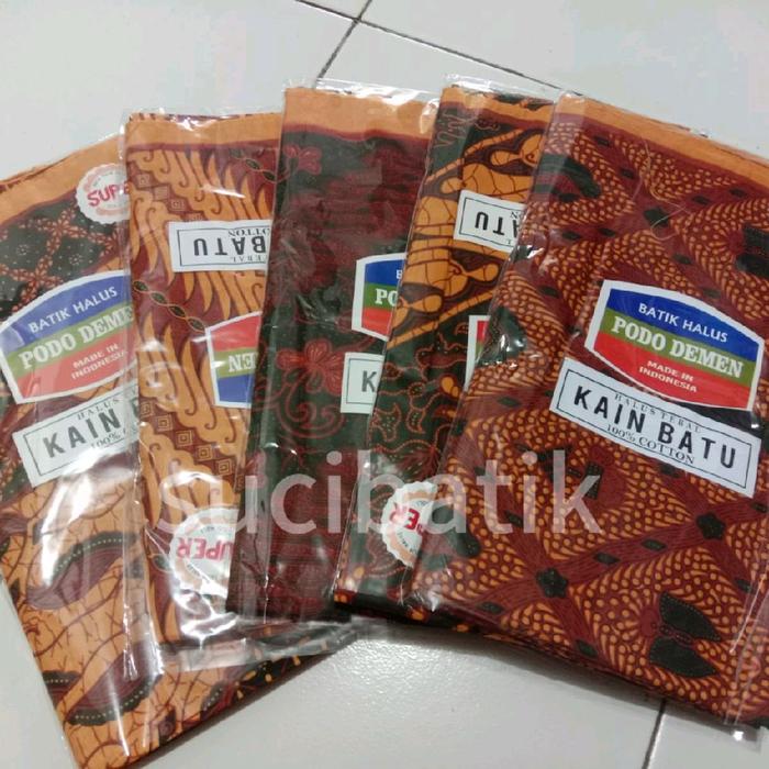 PAKET 5PCS PODO KAIN BATIK PANJANG KAIN BATU CAP CENTS BERKWALITAS