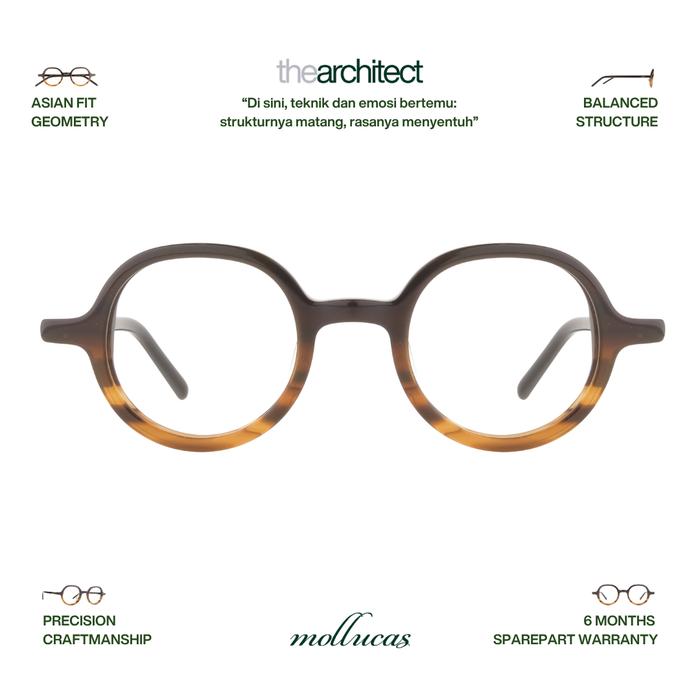 Mollucas - The Architect - Sebatik Turtle - Gratis Lensa Minus/Plus/Silinder Anti Radiasi - Kacamata