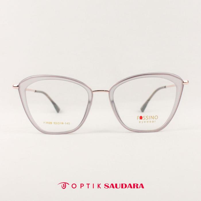 Optik Saudara - Frame Fassino - Kacamata Wanita Model Cat Eye Super Stylish F FAS3029 C11 53
