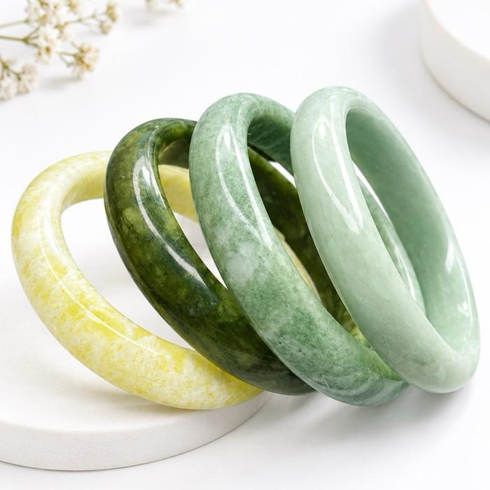 Gelang Ring Giok Burma / Gelang Ring Bangle Giok Premium