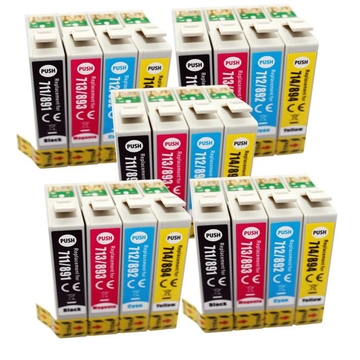 20 COMPATIBLE INK CARTRIDGE FOR EPSON STYLUS SX200 SX205 SX210 SX215