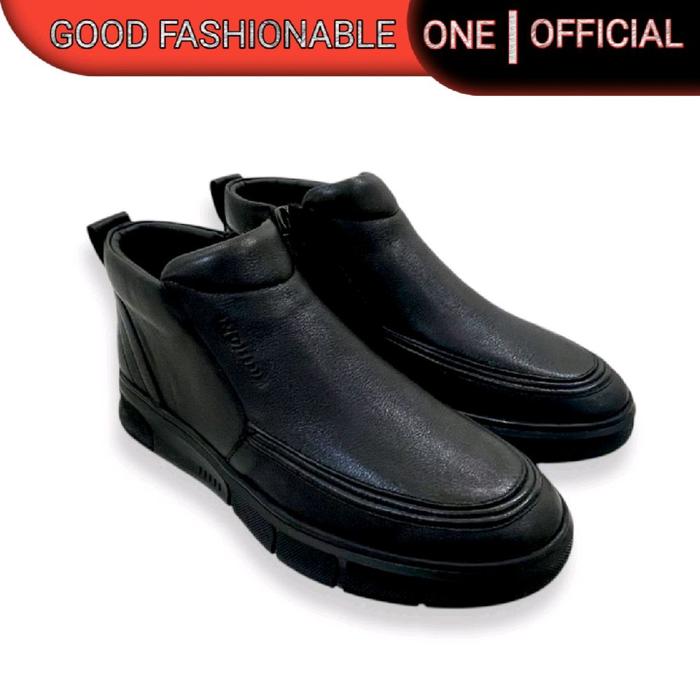 Sepatu ROHDE Men 6807 Boots Pria Bahan Kulit Asli 100% Tanpa Tali
