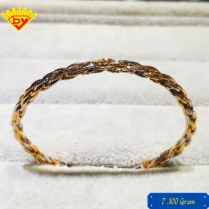 GELANG CHOKER EMAS KADAR EMAS PUTIH 750