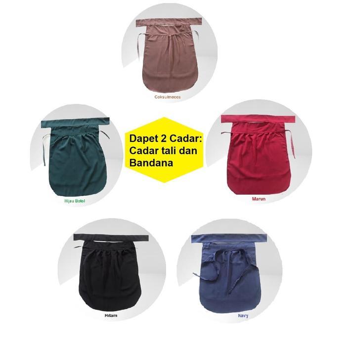 Promo Cadar Niqab Bandana Dan Cadar Tali Bahan Wolfis Lux Tebal Dan Lembut