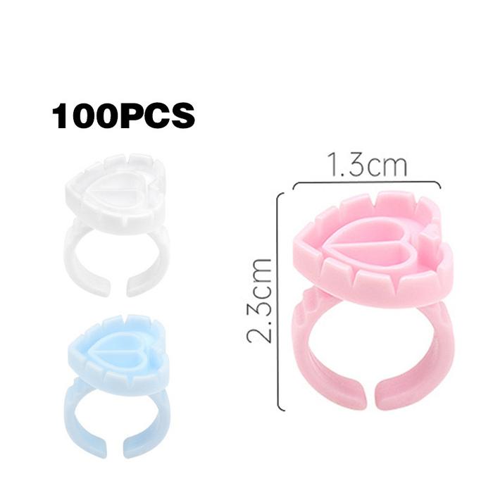 100pcs/pack Ring Bulu Mata / V Shape Cincin Bulumata / Rings Russian Untuk Russian Eyelash & Volume 