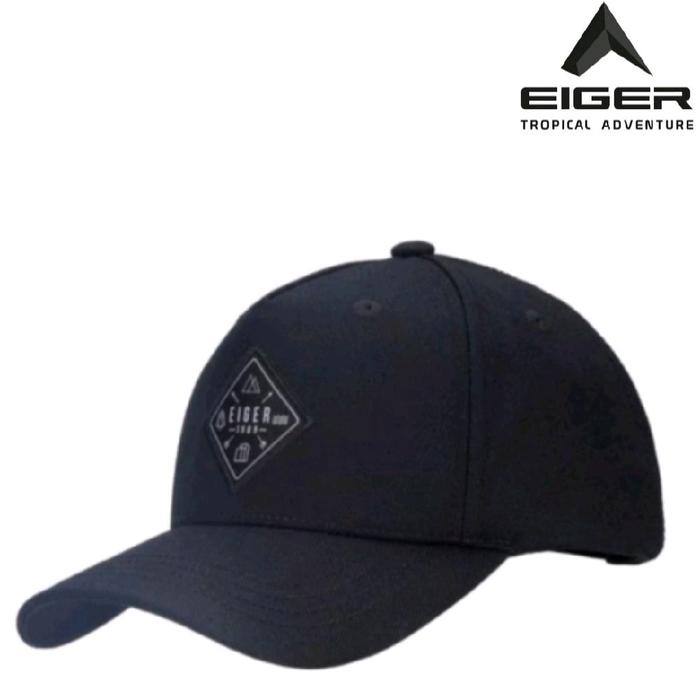 EIGER Topi T.LS. Baseball 1.2 CAP Original Pria - Topi Keren dengan Emblem Logo EIGER & Lubang Eyele