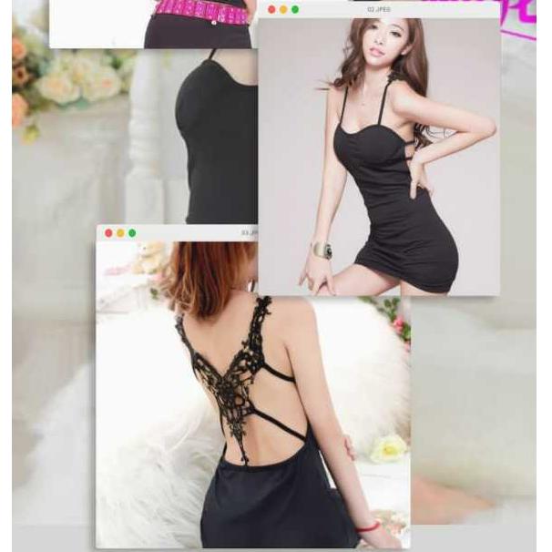 Set Dress Bordir Baju Tidur Model Rok Pendek Mini