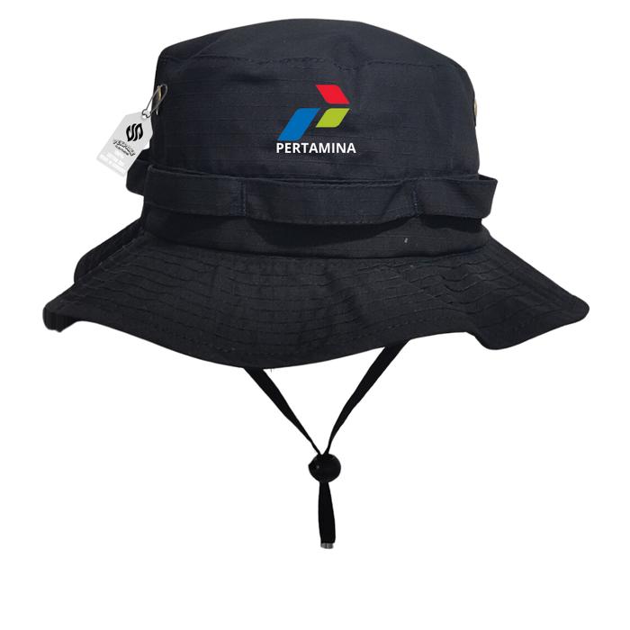 Topi Rimba Hiking Logo Pertamina, Topi Bucket Pertamina