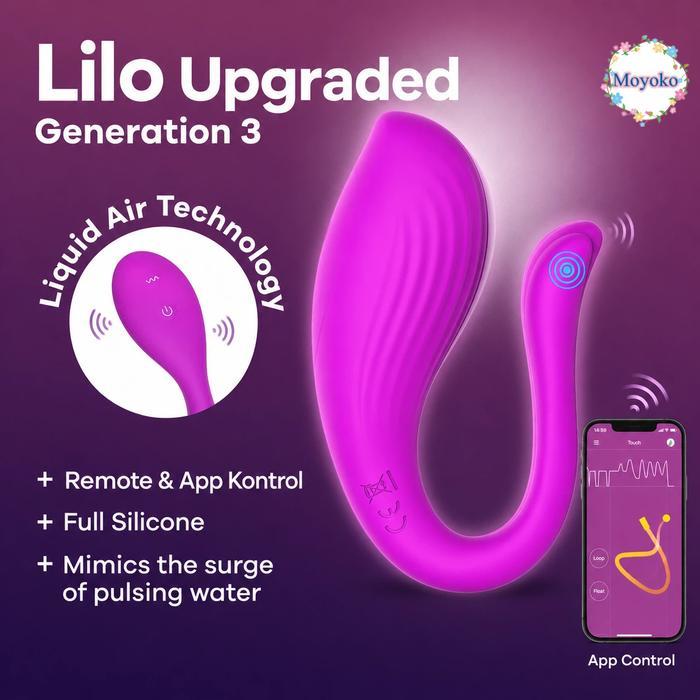 ROK PANJANG Moyoko-Lilo Alat Pijat Wanita Massager Wanita App Kontrol Remote Kontrol- Getaran Stabil