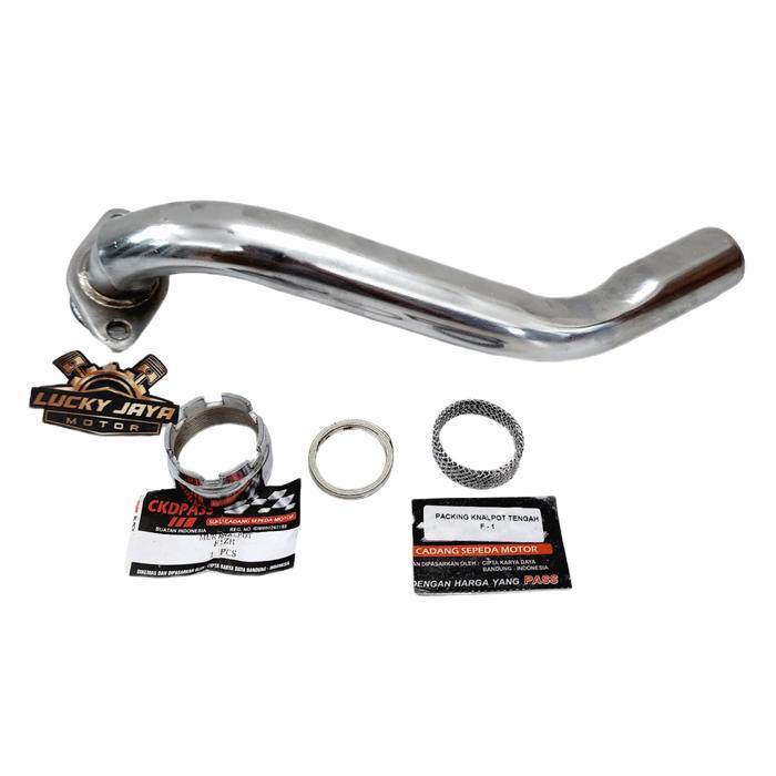 Leher Knalpot F1Zr F1 Zr Plus Mur Packing Knalpot Atas Tengah Ckdpass