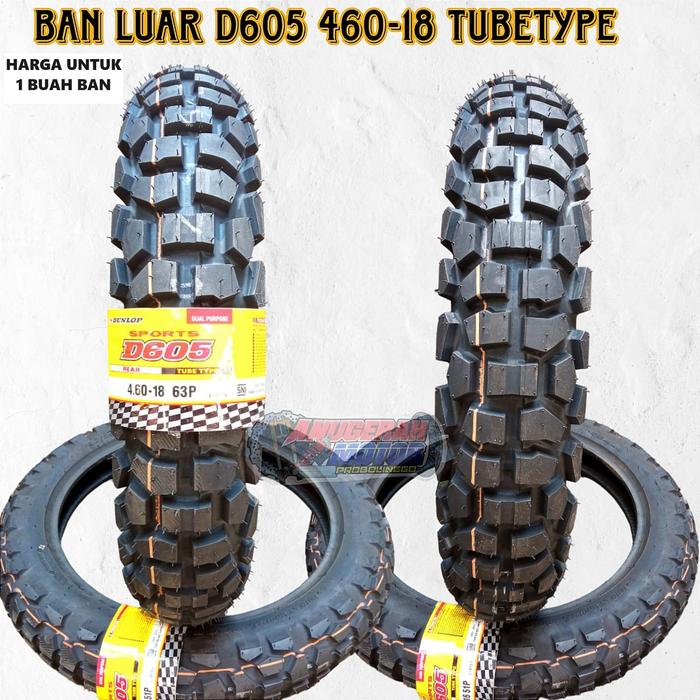 Ban Luar DUNLOP D605 460 / 18 63 P - Ring 18 D 605 by Dunlop D 605 Dual purpose series by Dunlop