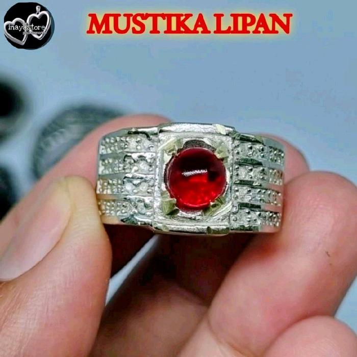 CINCIN MUSTIKA LIPAN MINI BULAT / CINCIN BATU AKIK LIPAN