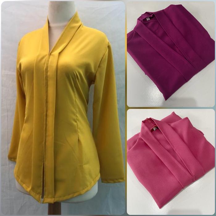 [ BEST SELLER ] KEBAYA KARTINI LI_ ENCIM 2 LENGAN PANJANG KUNING SANDAT UNGU MAGENTA