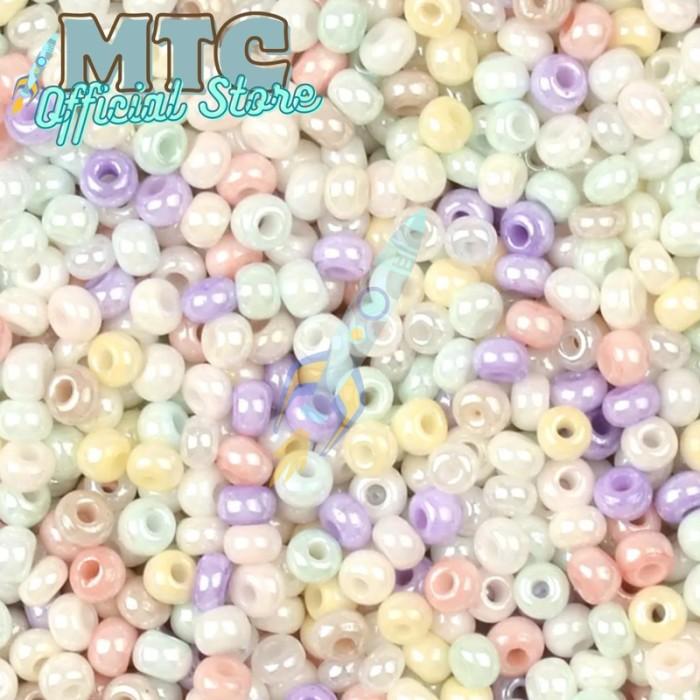 I❤CP MANIK PASIR SUPER GLOSSY GLASS BEADS SIZE 8/0 ISI 1 PON/450 GRAM P♥S3