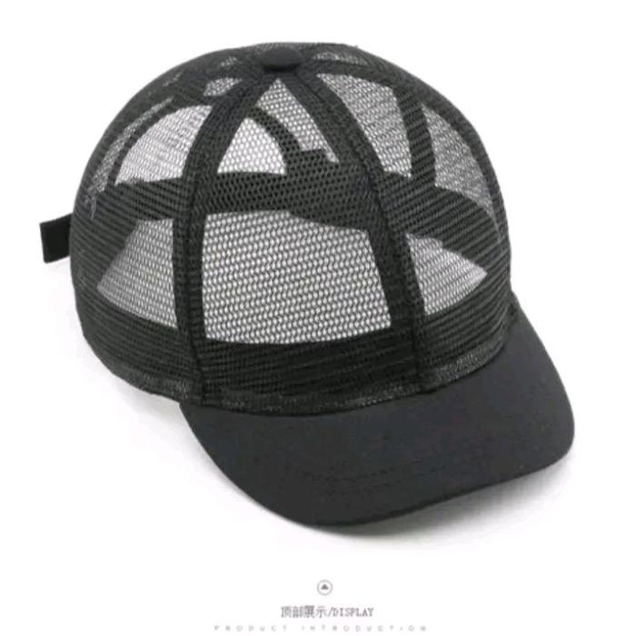 Topi Jaring Visor Pendek Pria Wanita Topi Caps Simple Model Pet Pendek Casual Trendy Bisa COD