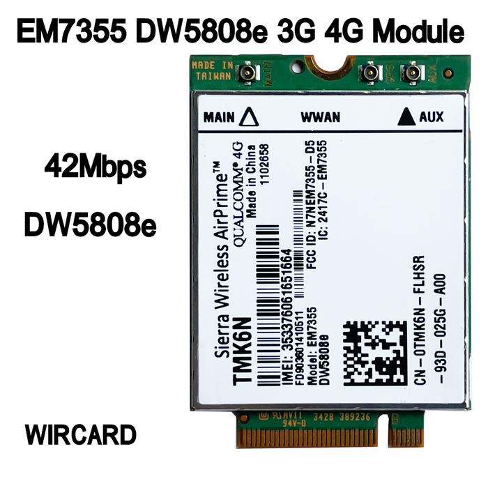 DW5808E 4G LTE EM7355 WWAN NGFF Card 3G Module dw 5808E