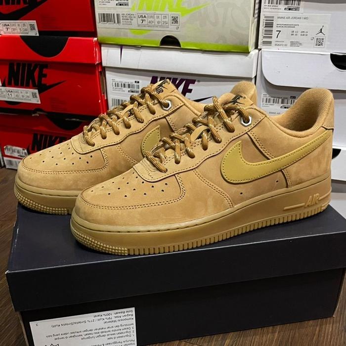 Sepatu Air Force 1 07 - Wheat / Wheat Gum