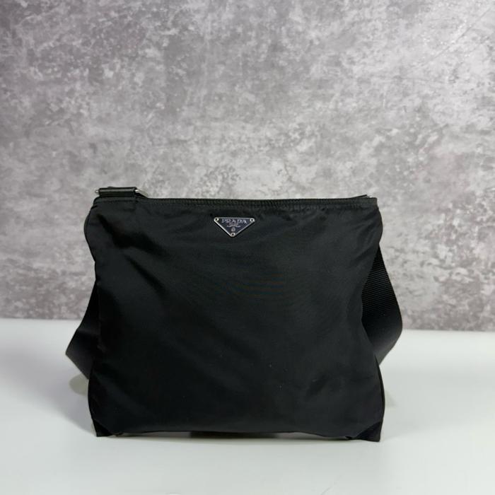 Prada Triangle Nylon Messenger Bag
