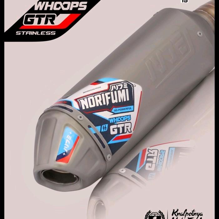 KNALPOT NORIFUMI WHOOPS GTR STAINLESS KLX150 CRF150L D-TRACKER WR155