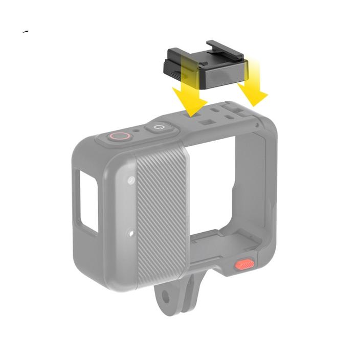 Cold Shoe Interface Quick Release Expandable Mic Fill Light