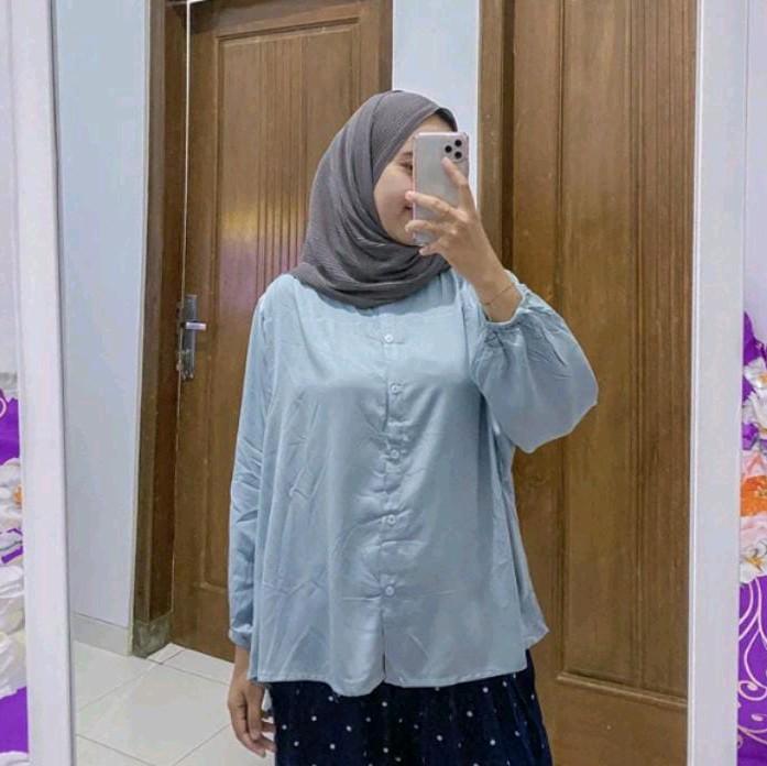 bluse rayon / bluse kekinian /bluse jumbo Wanita
