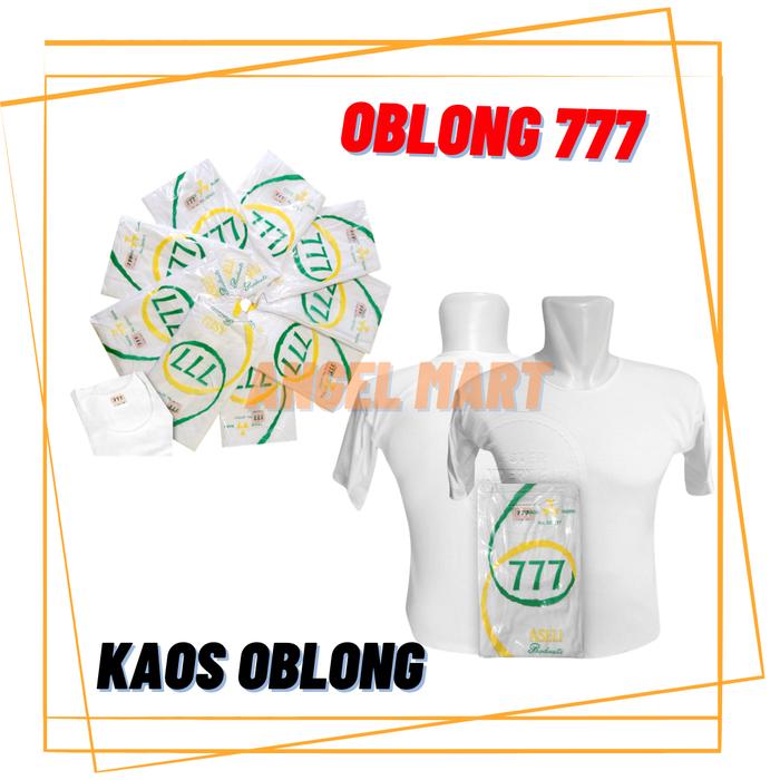 [TERMURAH] KAOS 777 / KAOS POLOS 777 / KAOS OBLONG 777 ASELI PRODUCTS