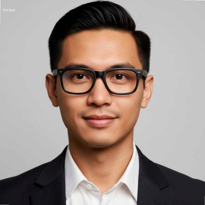 RAY BAN Kacamata Baca Pria Photocromic Frame Tebal Kaca Mata Plus Anti Radiasi Untuk Rabun Dekat | H