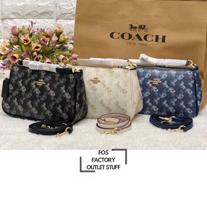 Tas Wanita Top Handle Pouch Handbag 36674 Signature Horse