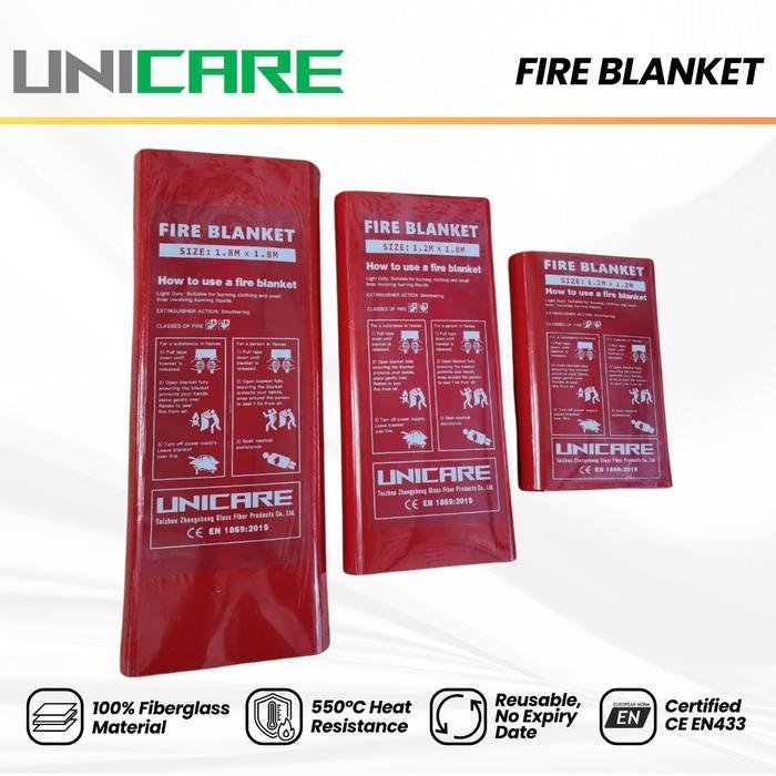 Flash Sale / Unicare Selimut Pemadam Api Serbaguna -  Fire Blanket