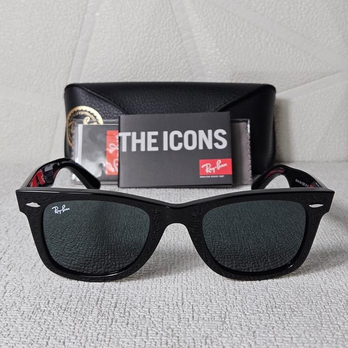 Kacamata Rayban Wayfarer RB2140 Black Lensa Black Original Second