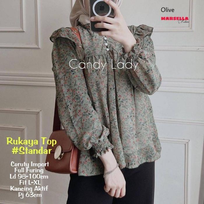 Rukaya Top / Blouse kekinian LABEL MADANI