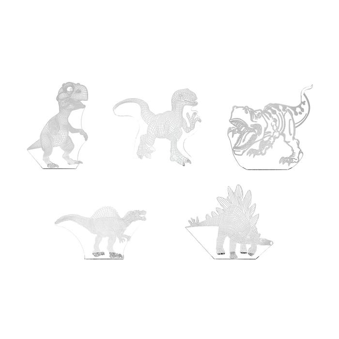 3D Dinosaur Night Light Kids LED Dinosaur Lamp Acrylic Remote Control