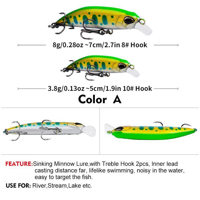 PROBEROS Umpan minow minnow premium ultralight branded proberos 5,4 cm 4,3 gram fishing lure mancing