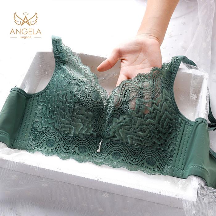 ANGELA PREMIUM JAPAN Bra BH JUMBO CUP C Big SIZE 34 - 40 Ukuran Besar Push Up Tanpa Kawat Wanita Bik