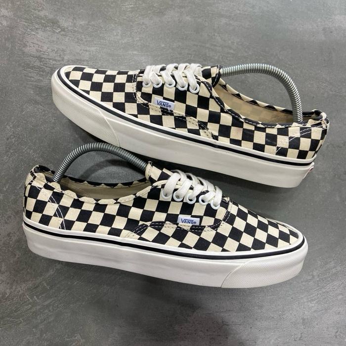 [Size 43] Vans Authentic 44 DX Anaheim Factory Checkerboard Black White Second Original Kondisi Nomi