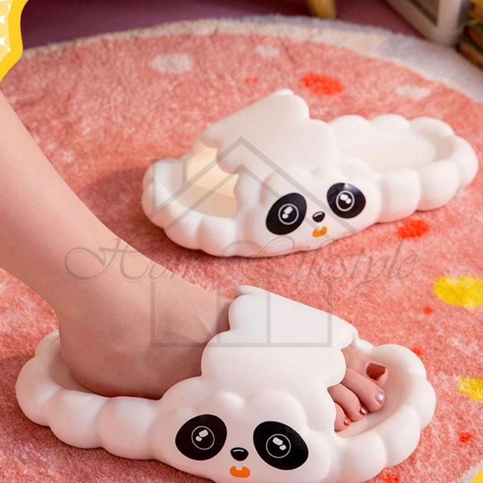 SANDAL SELOP WANITA CLOUD PANDA / SANDAL JELLY IMPORT ANTI SLIP / SANDAL RUMAH TEBAL NYAMAN EMPUK JR