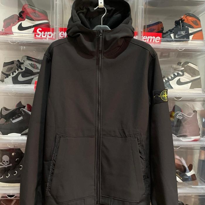 STONE ISLAND HOODIE SOFT SHELL-R e.dye TECHNOLOGY PRELOVED LIKE NEW